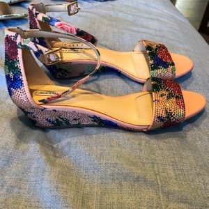 Gorgeous Beaded Alex Marie Mini Wedges